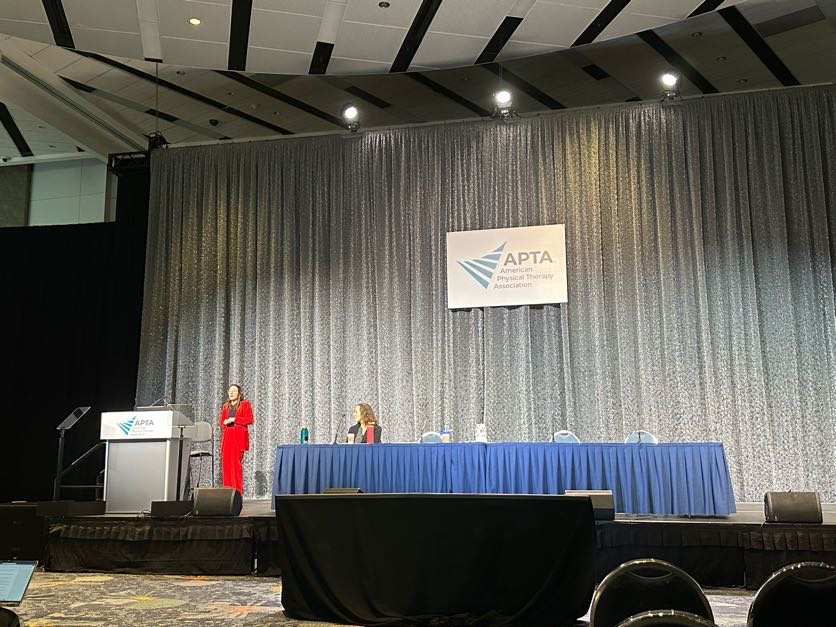 lauren standing to present on the main stage at CSM 2026